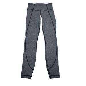 Athleta Women’s Salutation 7/8 Tight Leggings 2XS XXS Gray Black Ankle Tights